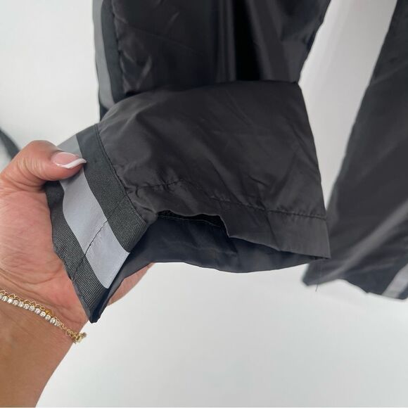 Studio Concept 23 Unisex Black Reflective Tape Y2K Drawstring Track Pants XL - Picture 8 of 16